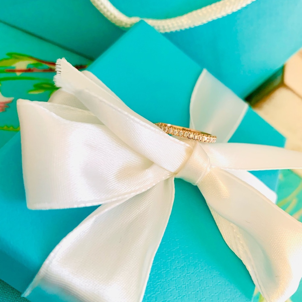 ❌❌SOLD❌❌♥️Authentic 18k Rose Gold Soleste Half Eternity Band♥️ - Picture 5 of 6